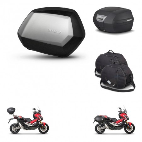 SHAD Baul SH44 + soporte montaje maletas SH35 PREMIUM accesorios KIT-482461