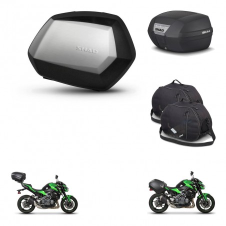 SHAD Baul SH44 + soporte montaje maletas SH35 PREMIUM accesorios KIT-482473