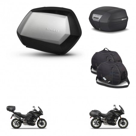 SHAD Baul SH44 + soporte montaje maletas SH35 PREMIUM accesorios KIT-482479