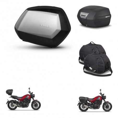 SHAD Baul SH44 + soporte montaje maletas SH35 PREMIUM accesorios KIT-482503