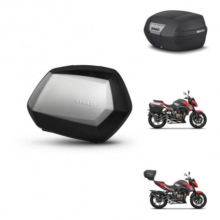 SHAD Trunk SH44 + mounting bracket SH35 PREMIUM suitcases BAUL KIT-482568