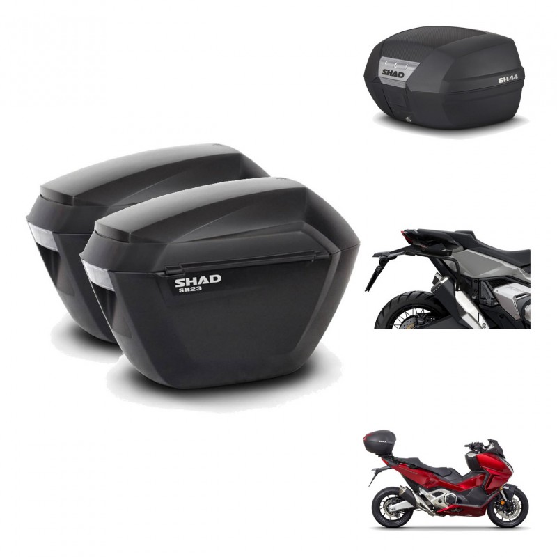 SHAD SH44 trunk + mounting bracket sh23 suitcases BAUL KIT-482573
