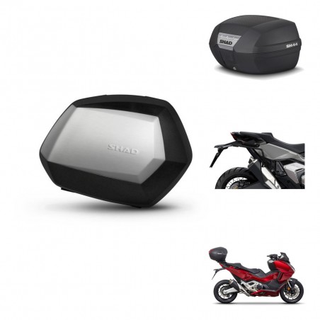 SHAD Trunk SH44 + mounting bracket SH35 PREMIUM suitcases BAUL KIT-482574