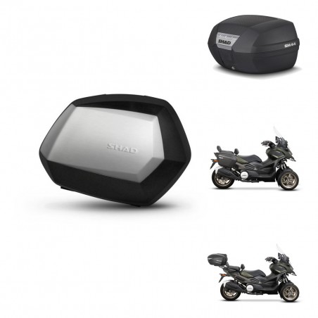 SHAD Trunk SH44 + mounting bracket SH35 PREMIUM suitcases BAUL KIT-482586