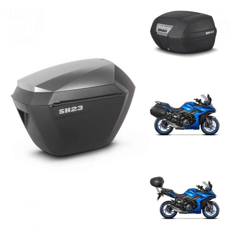 SHAD Baul SH44 + soporte montaje maletas sh23 alu KIT-482594