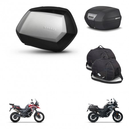 SHAD Baul SH44 + soporte montaje maletas SH35 PREMIUM accesorios KIT-482599