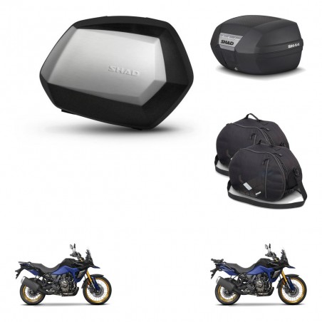 SHAD Baul SH44 + soporte montaje maletas SH35 PREMIUM accesorios KIT-482617