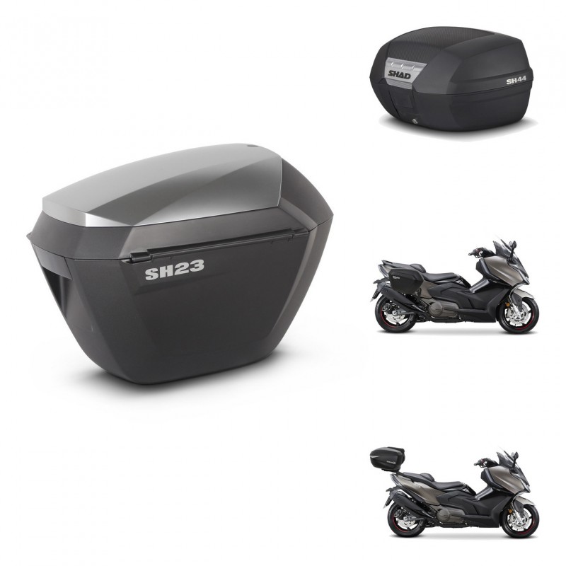 SHAD Baul SH44 + soporte montaje maletas sh23 alu KIT-482630