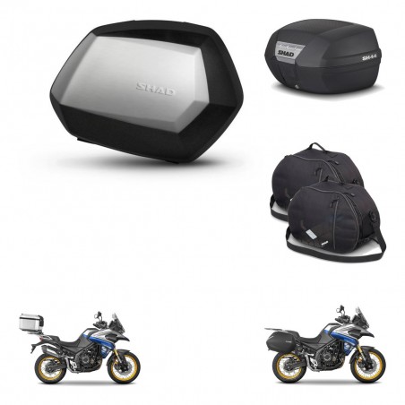 SHAD Baul SH44 + soporte montaje maletas SH35 PREMIUM accesorios KIT-482635