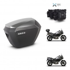 SHAD Suitcase trunk + mounting support sh23 alu suitcases KIT-482642