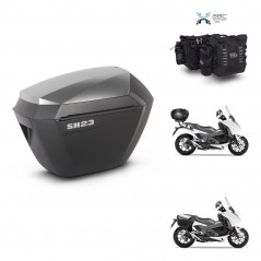 SHAD Suitcase trunk + mounting support sh23 alu suitcases KIT-482690