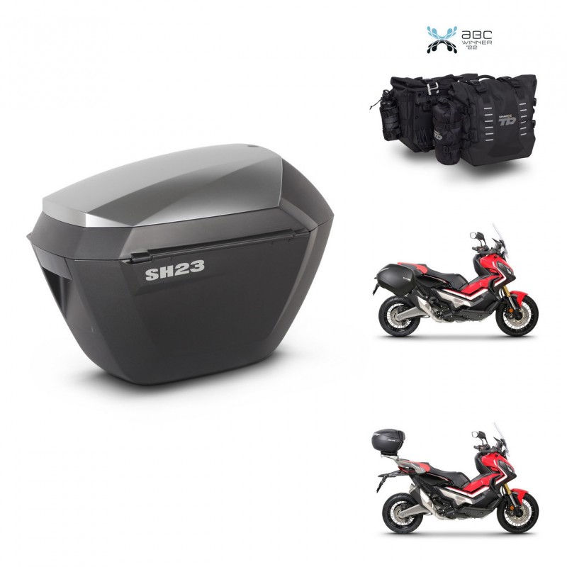 SHAD Suitcase trunk + mounting support sh23 alu suitcases KIT-482714