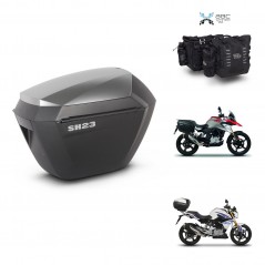 SHAD Suitcase trunk + mounting support sh23 alu suitcases KIT-482744