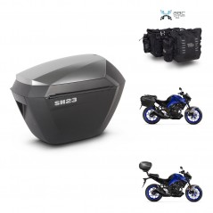 SHAD Suitcase trunk + mounting support sh23 alu suitcases KIT-482804
