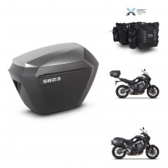 SHAD Suitcase trunk + mounting support sh23 alu suitcases KIT-482810