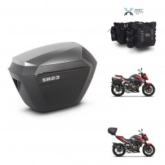 SHAD Baul maleta + soporte montaje maletas sh23 alu KIT-482822