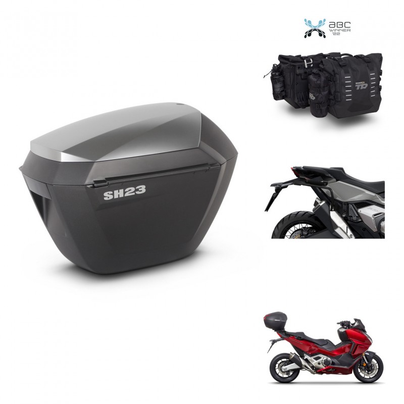 SHAD Suitcase trunk + mounting support sh23 alu suitcases KIT-482828