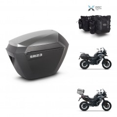 SHAD Suitcase trunk + mounting support sh23 alu suitcases KIT-482834