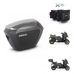SHAD Suitcase trunk + mounting support sh23 alu suitcases KIT-482840