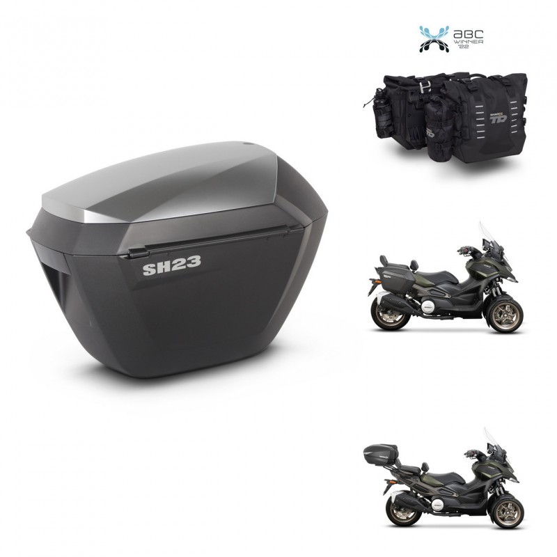 SHAD Suitcase trunk + mounting support sh23 alu suitcases KIT-482840