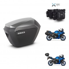 SHAD Suitcase trunk + mounting support sh23 alu suitcases KIT-482846