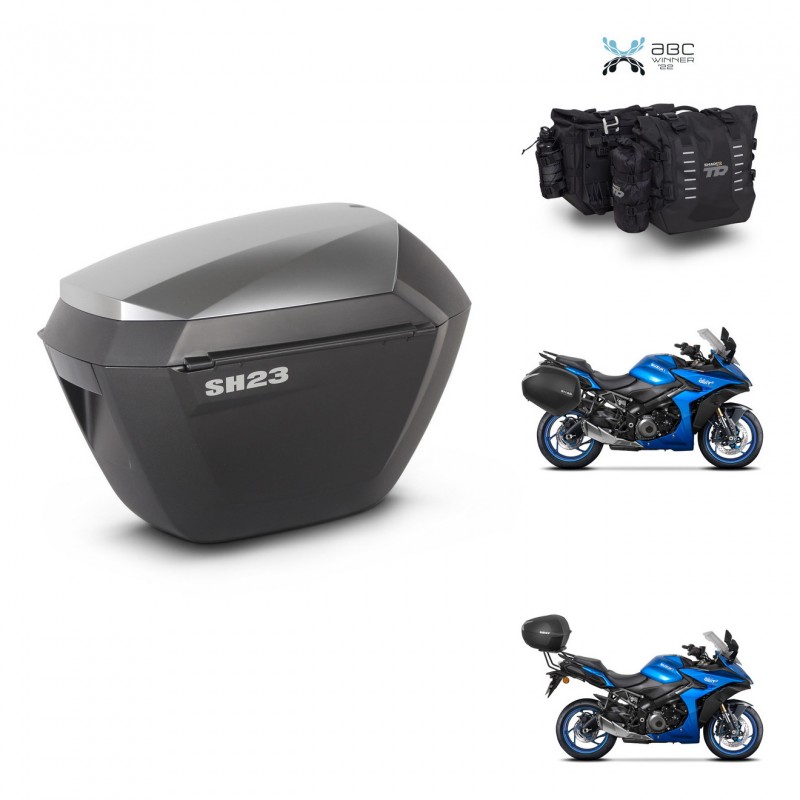 SHAD Suitcase trunk + mounting support sh23 alu suitcases KIT-482846