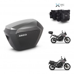 SHAD Suitcase trunk + mounting support sh23 alu suitcases KIT-482858