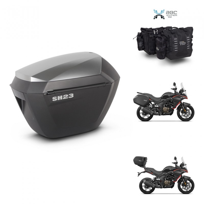 SHAD Suitcase trunk + mounting support sh23 alu suitcases KIT-482864