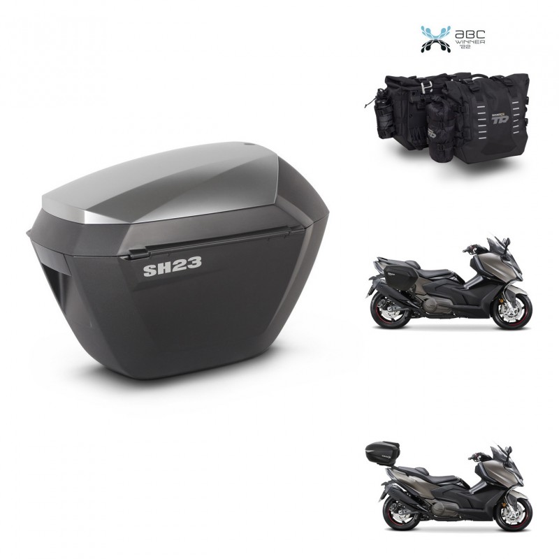 SHAD Suitcase trunk + mounting support sh23 alu suitcases KIT-482882