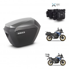 SHAD Suitcase trunk + mounting support sh23 alu suitcases KIT-482888