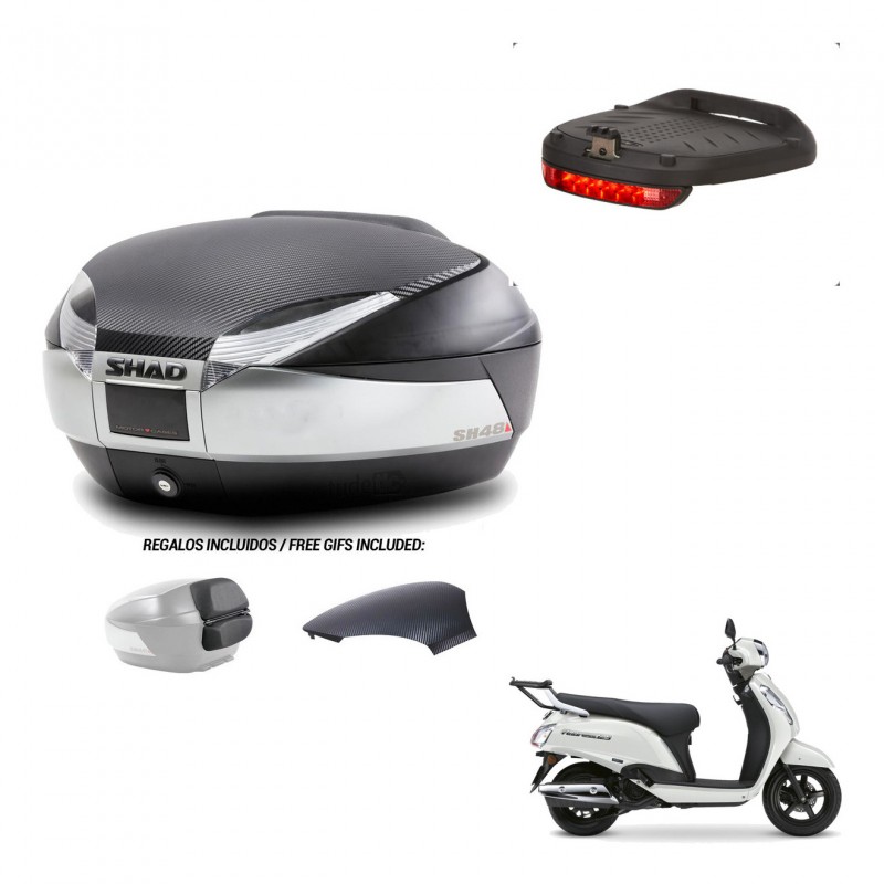 SHAD Trunk SH48 backrest cover + mounting bracket brake light KIT-482982
