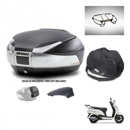 SHAD Baul SH48 tapa respaldo + soporte montaje accesorios KIT-482987