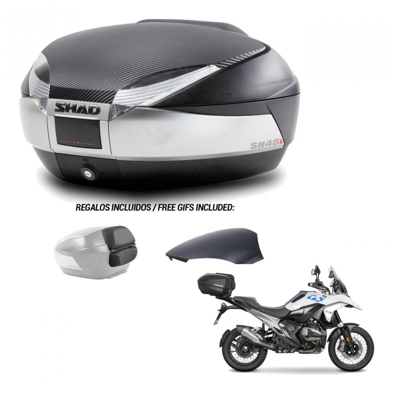 SHAD Baul SH48 tapa respaldo + soporte montaje KIT-482989