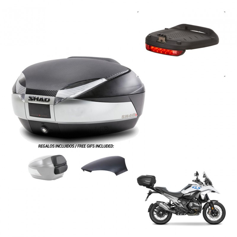 SHAD Trunk SH48 backrest cover + mounting bracket brake light KIT-482990