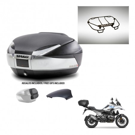 SHAD Baul SH48 tapa respaldo + soporte montaje parrilla superior KIT-482993