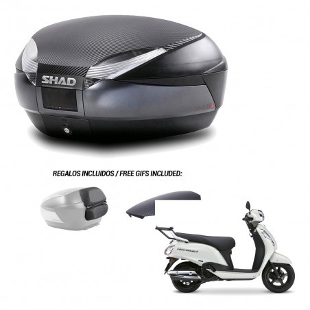 SHAD Baul SH48 tapa respaldo + soporte montaje 49 L KIT-483005