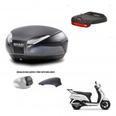SHAD Trunk SH48 backrest cover + mounting bracket brake light 49 L KIT-483006