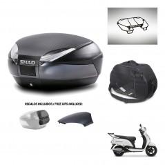 SHAD Baul SH48 tapa respaldo + soporte montaje accesorios 49 L KIT-483011