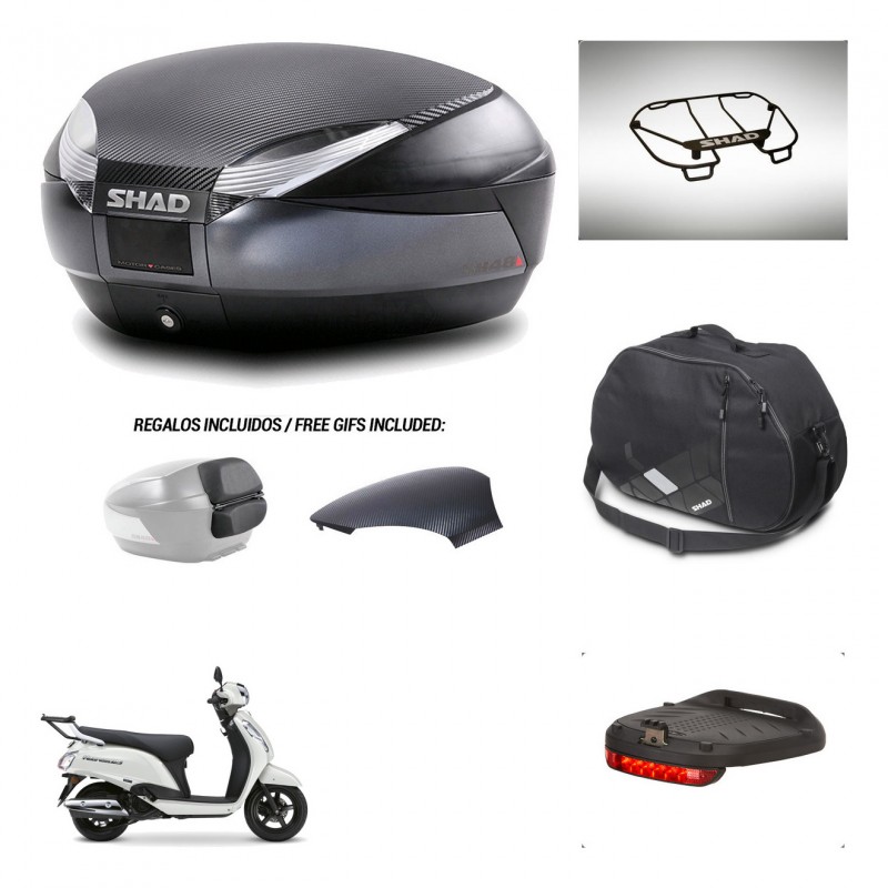 SHAD Trunk SH48 backrest cover + mounting bracket accessories 49 L KIT-483012