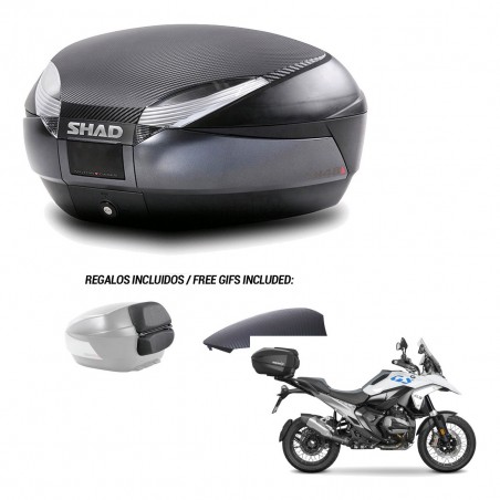 SHAD Baul SH48 tapa respaldo + soporte montaje 49 L KIT-483013