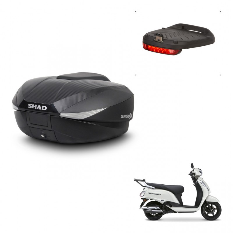 SHAD Baul SH58 + soporte montaje luz de freno KIT-483042