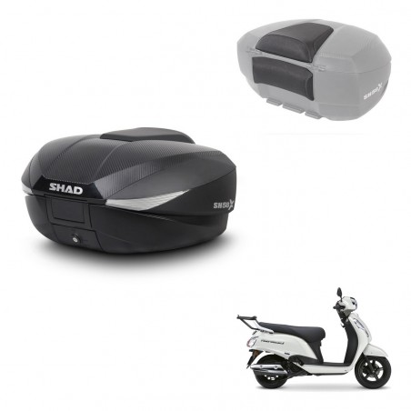 SHAD Baul SH58 + soporte montaje respaldo KIT-483045