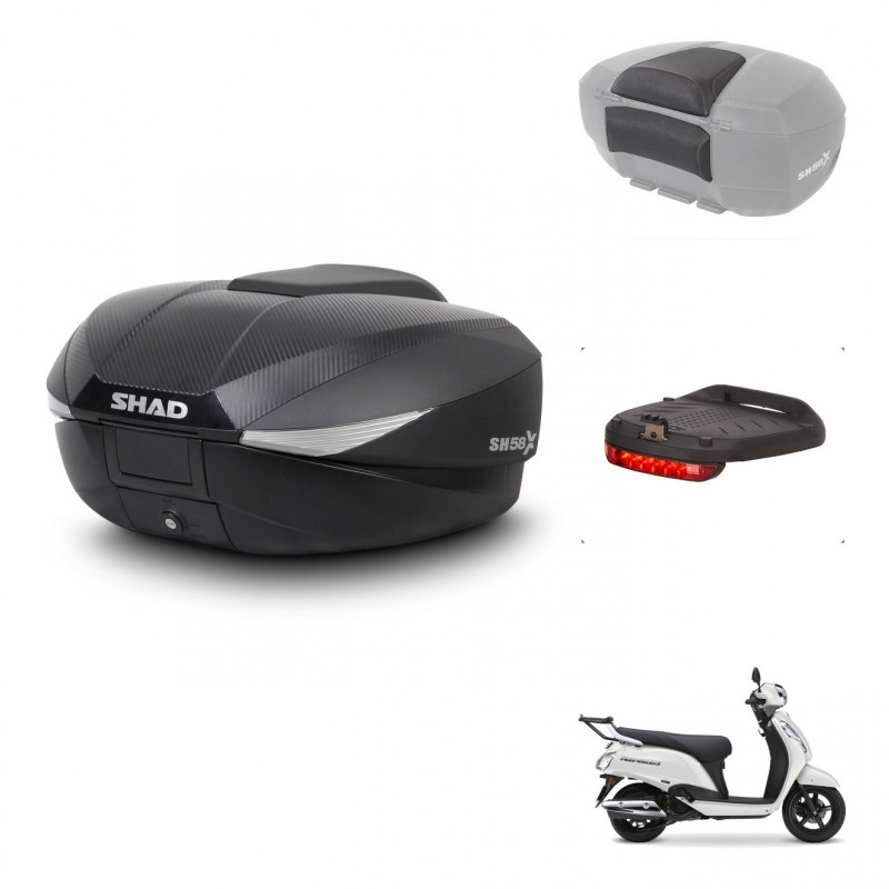 SHAD Baul SH58 + soporte montaje accesorios KIT-483046