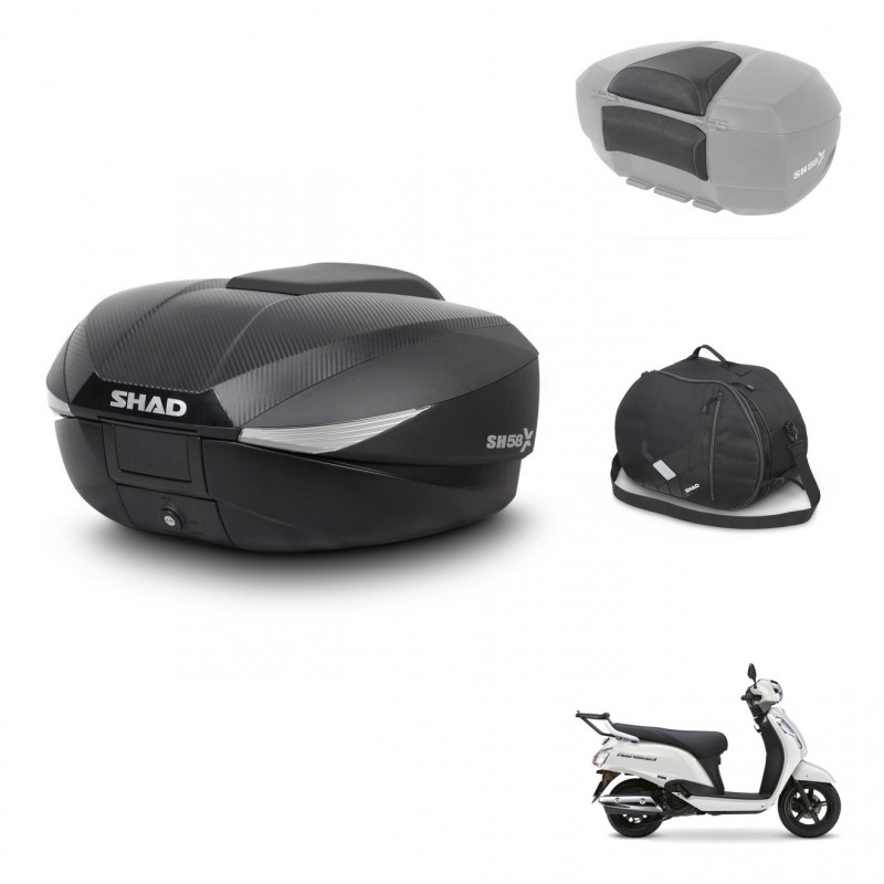SHAD Baul SH58 + soporte montaje accesorios KIT-483047