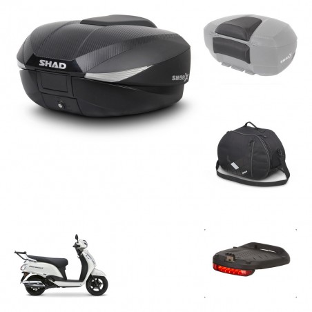 SHAD Baul SH58 + soporte montaje accesorios KIT-483048