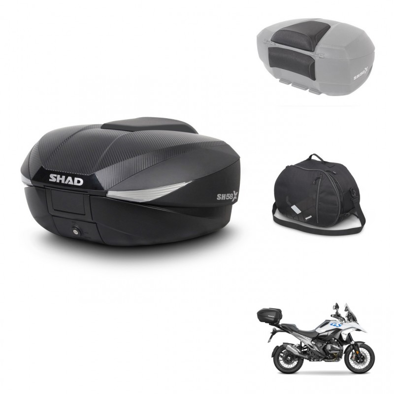 SHAD Baul SH58 + soporte montaje accesorios KIT-483055