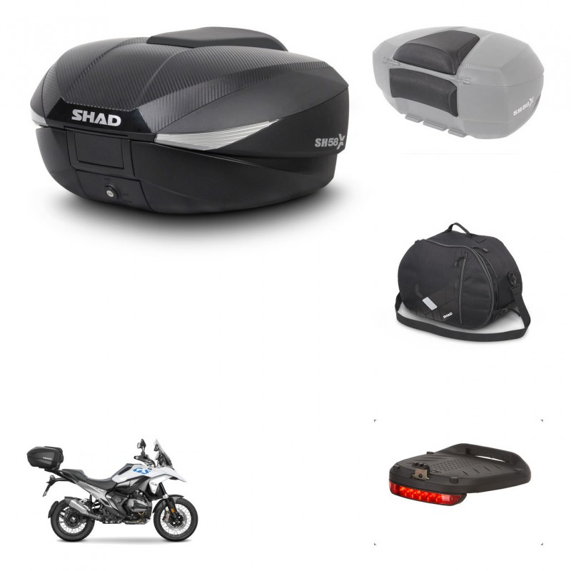SHAD Baul SH58 + soporte montaje accesorios KIT-483056