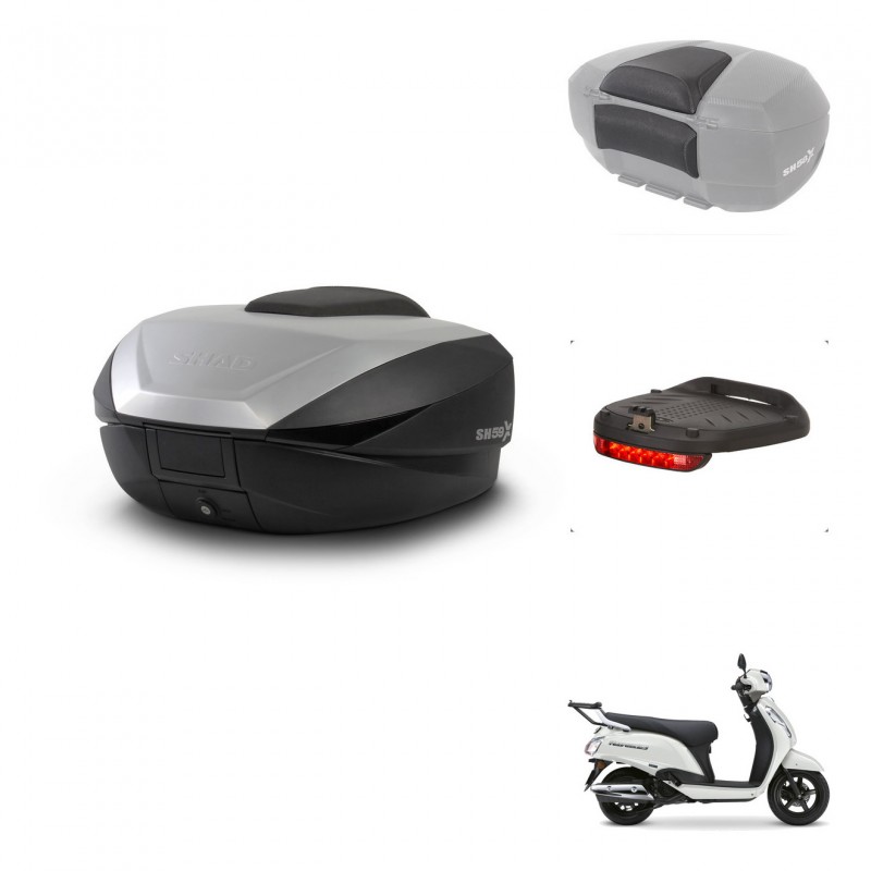 SHAD SH59 trunk + mounting bracket accessories 59L KIT-483070