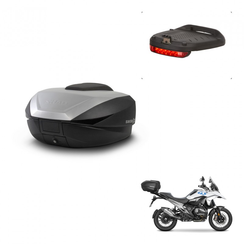 SHAD Trunk SH59 + mounting bracket brake light 59L KIT-483074