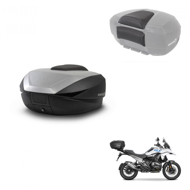 SHAD Baul SH59 + soporte montaje respaldo 59L KIT-483077